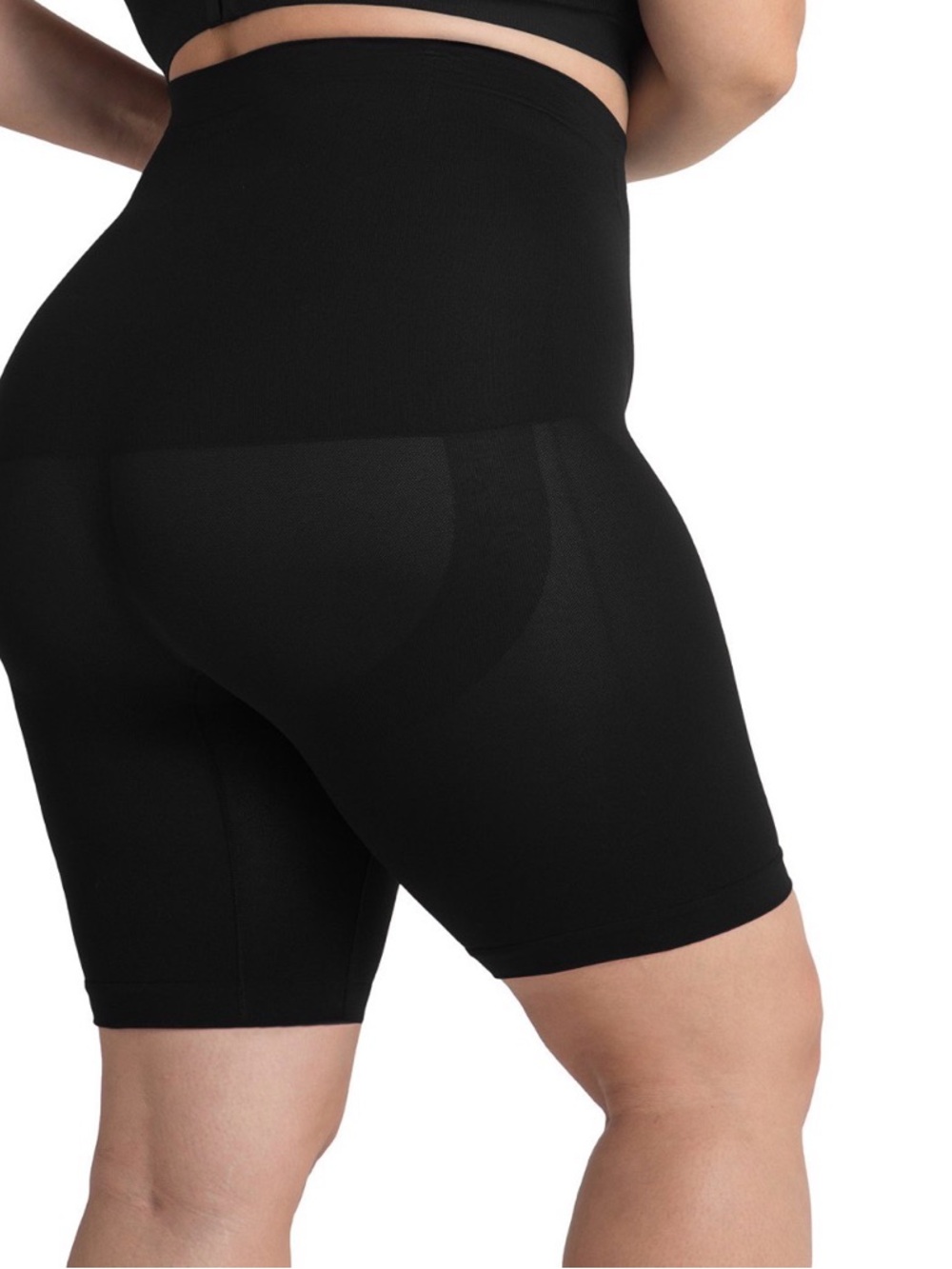 Shapermint High-Waist Black Shaping Bike Shorts - Picture 2 of 4